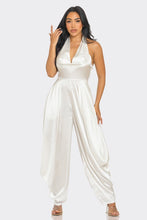 Load image into Gallery viewer, Ivory White Halter Style Serenity Jumpsuit