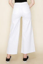 Load image into Gallery viewer, Wide Leg White Denim Jean Pants