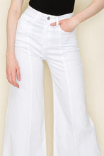 Load image into Gallery viewer, Wide Leg White Denim Jean Pants