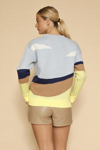 Roadrunner Knit Multi-Color Sweater