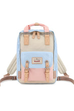 Load image into Gallery viewer, Vintage Style Blue/Pink Waterproof Backpack