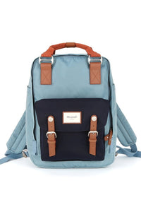 Vintage Style Blue/Pink Waterproof Backpack