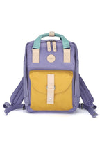 Load image into Gallery viewer, Purple Yellow Multi Color Waterproof Backpack