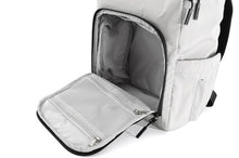 Load image into Gallery viewer, Grey Nylon Waterproof Travel Backpack