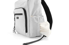 Load image into Gallery viewer, Grey Nylon Waterproof Travel Backpack