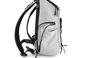 Grey Nylon Waterproof Travel Backpack