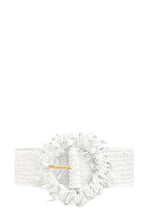 Load image into Gallery viewer, Circle Flower Buckle Elastic Belt