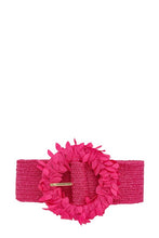 Load image into Gallery viewer, Circle Flower Buckle Elastic Belt