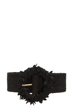 Load image into Gallery viewer, Circle Flower Buckle Elastic Belt
