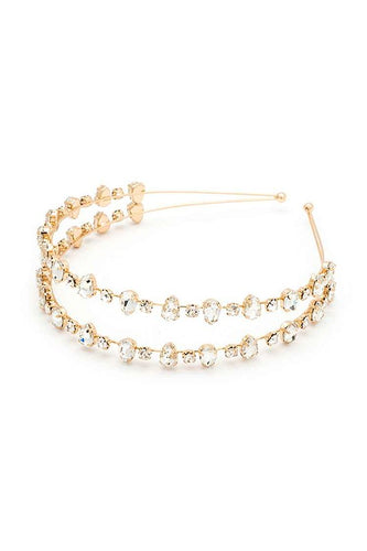 Iconic Crystal Double Headband