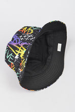 Load image into Gallery viewer, Graffiti Print Reversible Bucket Hat