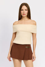 Load image into Gallery viewer, Ivory Chic Ribbed Off Shoulder Tube Top