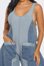 Load image into Gallery viewer, Denim Patchwork Harlem Jumpsuit