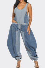 Load image into Gallery viewer, Denim Patchwork Harlem Jumpsuit