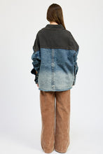 Load image into Gallery viewer, Designer Style Blue Denim Oversized Jacket