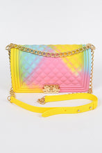 Load image into Gallery viewer, Mix Tone Textured Jelly Shoulder Bag