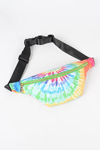 Load image into Gallery viewer, Green Mix Tie Dyed Oversize Fanny Pack