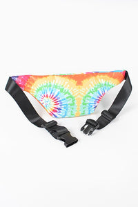 Green Mix Tie Dyed Oversize Fanny Pack