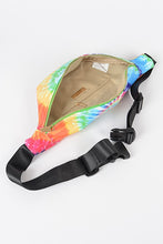 Load image into Gallery viewer, Green Mix Tie Dyed Oversize Fanny Pack