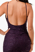 Load image into Gallery viewer, Backless Lace Red Mermaid Dress