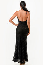 Load image into Gallery viewer, Backless Lace Red Mermaid Dress