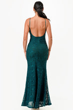 Load image into Gallery viewer, Backless Lace Red Mermaid Dress