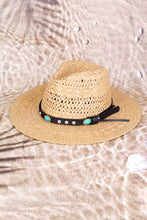 Load image into Gallery viewer, Western Headband Straw Fedora