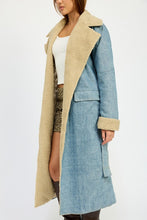 Load image into Gallery viewer, Everyday Black Denim Maxi Coat Essential