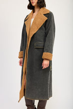 Load image into Gallery viewer, Everyday Black Denim Maxi Coat Essential