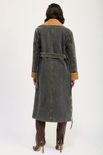 Load image into Gallery viewer, Everyday Light Blue Denim Maxi Coat Essential