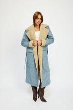 Load image into Gallery viewer, Everyday Light Blue Denim Maxi Coat Essential