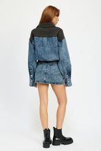 Load image into Gallery viewer, London Trends Denim Button-Up Casual Mini Dress