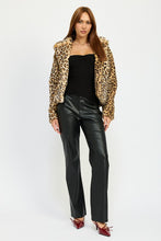 Load image into Gallery viewer, Cheetah Animal Print Furry Jacket