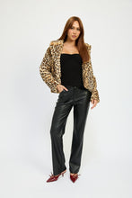 Load image into Gallery viewer, Cheetah Animal Print Furry Jacket