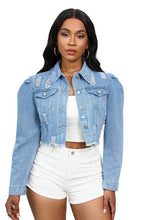 Load image into Gallery viewer, Effortless Casual Denim Jean Jacket