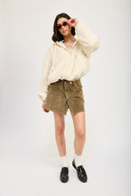 Load image into Gallery viewer, FUZZY Cream HOODED JACKET