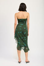 Load image into Gallery viewer, ASYMMETRICAL RUFFLE TUBE MAXI DRESS