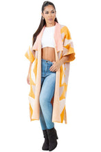 Load image into Gallery viewer, Oversized Yellow Design Fashion Sweater Cardigan