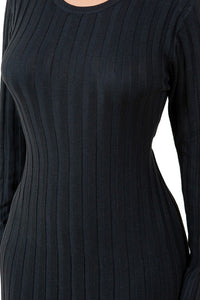 Knitwear Long Black Maxi Dress Apparel