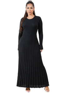 Knitwear Long Black Maxi Dress Apparel