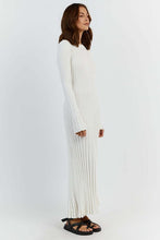 Load image into Gallery viewer, Knitwear Long White Maxi Dress Apparel