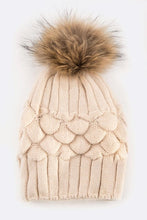 Load image into Gallery viewer, EMMEZ Raccoon Fur Raised Knit Soft Beanies