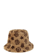 Load image into Gallery viewer, Geometric Pattern Fur Bucket Hat