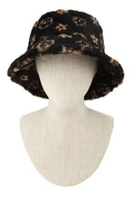 Load image into Gallery viewer, Geometric Pattern Fur Bucket Hat