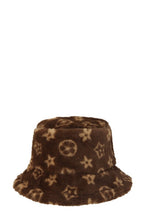 Load image into Gallery viewer, Geometric Pattern Fur Bucket Hat