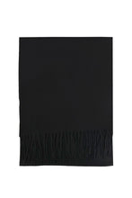 Load image into Gallery viewer, Plain Woolen Fringed Edge Scarf