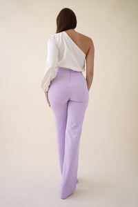 Casual Work Style Soft Taupe High Waist Pants