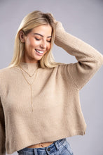 Load image into Gallery viewer, Trendy &amp; Relaxed White Knit Long Sleeve Top