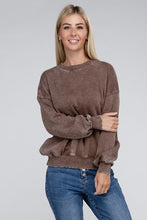 Load image into Gallery viewer, Fleece Ash Black Oversized Pullover