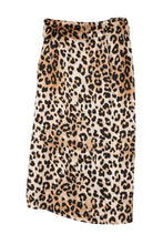 Load image into Gallery viewer, Satin Leopard Tie Skirt